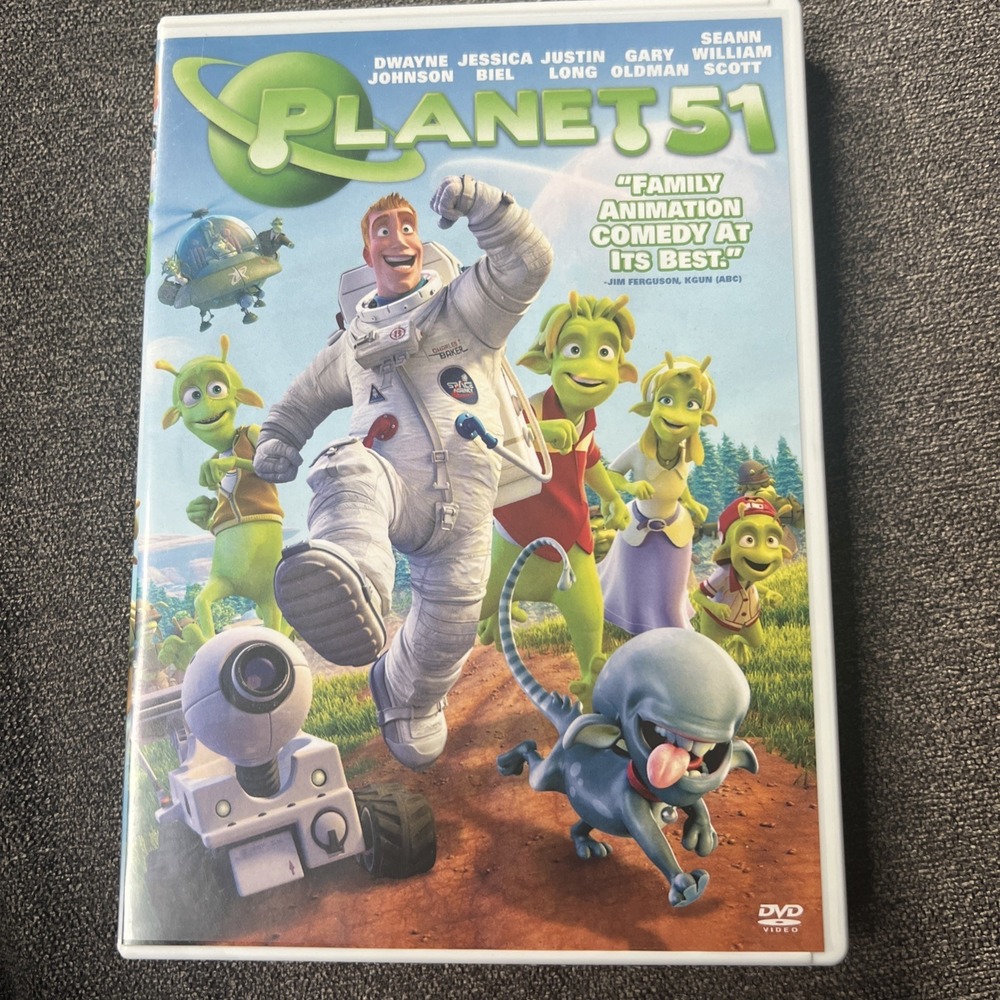 Planet 51 (DVD, 2010) Family animation,‎ Dwayne Johnson, Jessica Biel